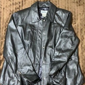 Genuine Leather Blazer